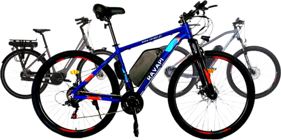 Image represents multiple bike with ravapi branded on top of others